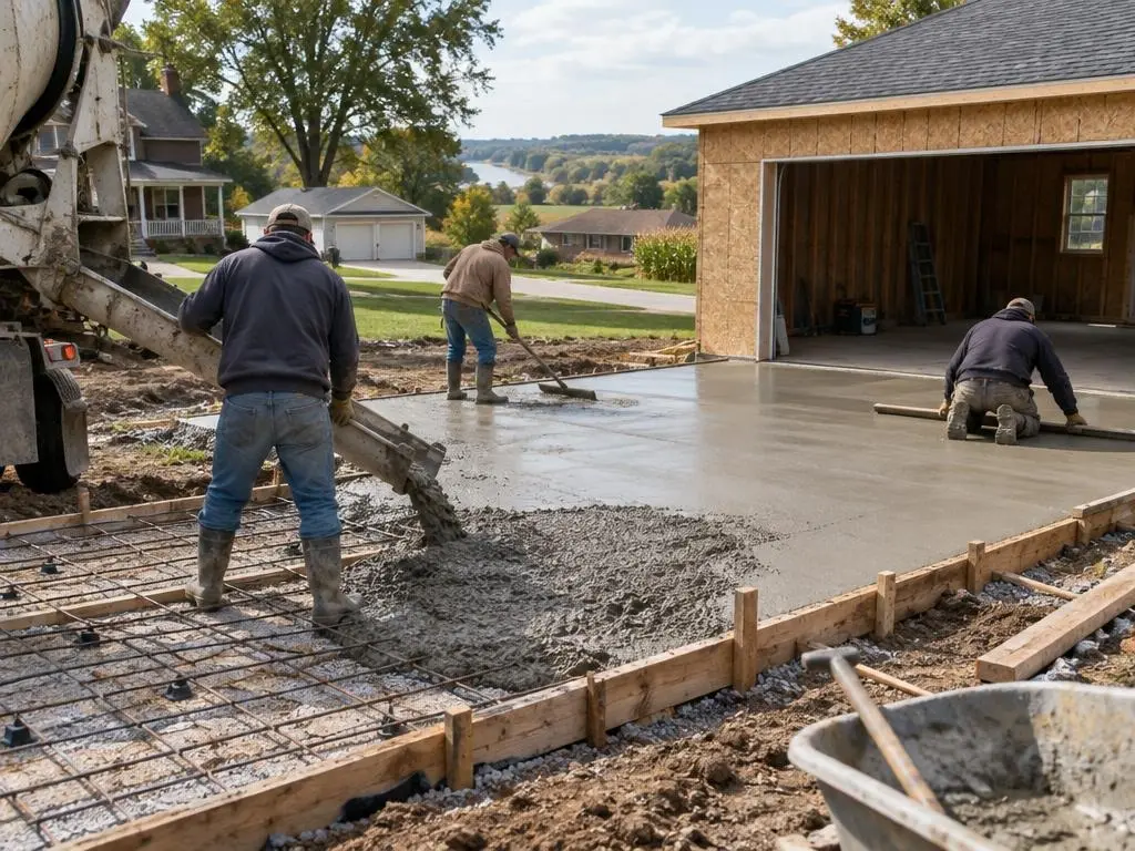 Garage & Shed Slabs in Waterloo, IA