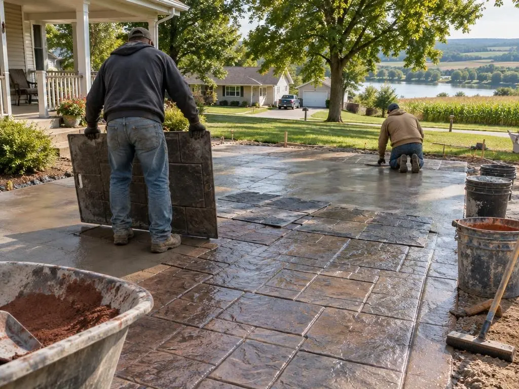 Stamped Concrete in Waterloo, IA